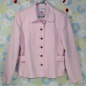 vintage light pink blazer jacket womens 10p brand is sag harbor